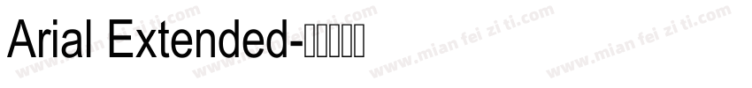 Arial Extended字体转换